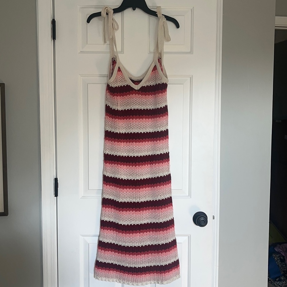 Pink Crochet Dress